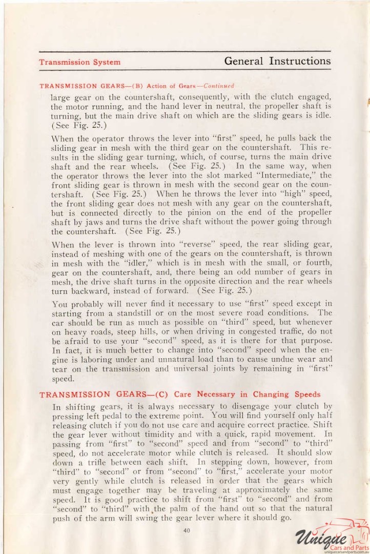 1912 Studebaker E-M-F 30 Operation Manual Page 9